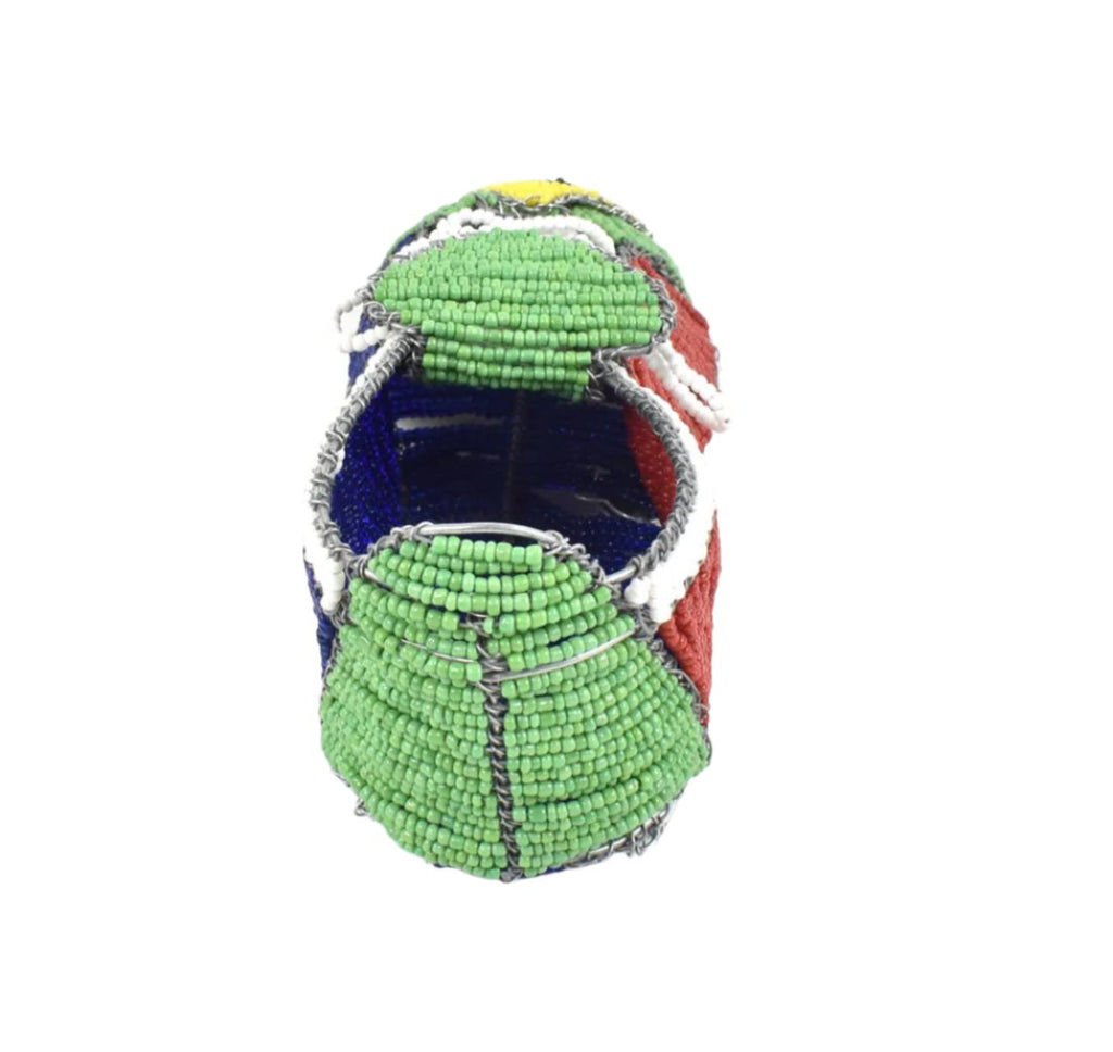 Zulu Beaded World Cup Soccer Cleat with South African Flag