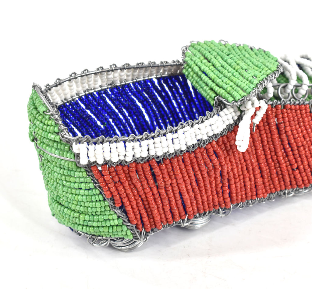 Zulu Beaded World Cup Soccer Cleat with South African Flag