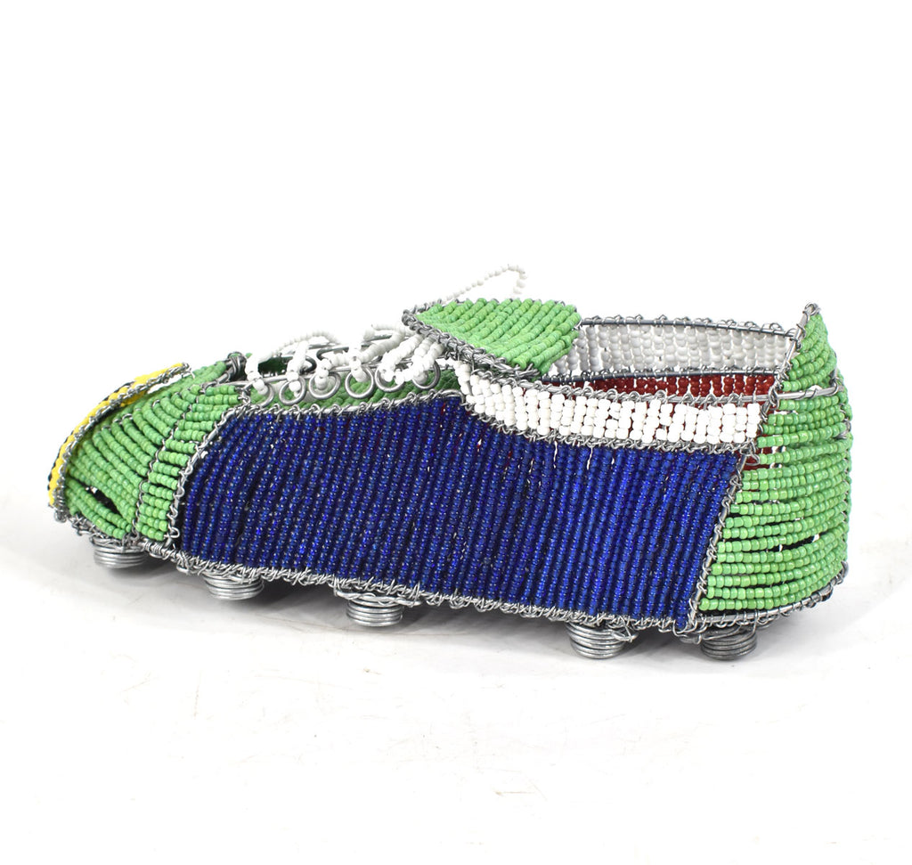 Zulu Beaded World Cup Soccer Cleat with South African Flag