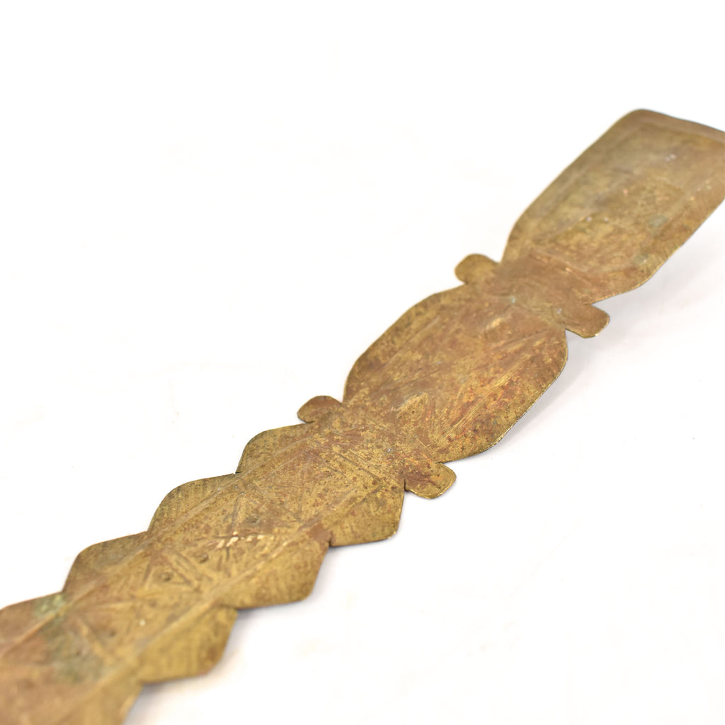 Asante Brass Gold Dust Spoon Ghana