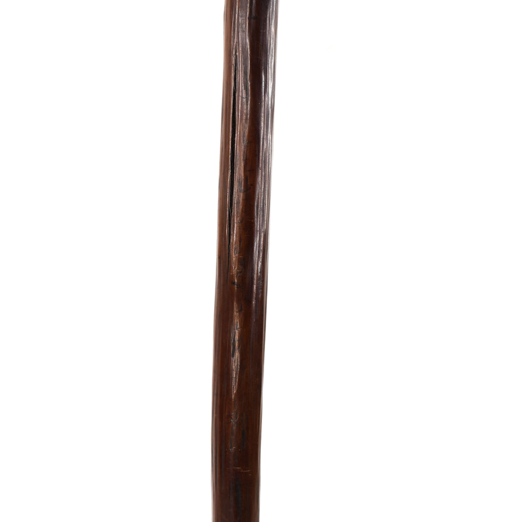 Zulu Knobkerrie Carved Wood Stick Cane with Custom Stand South Africa