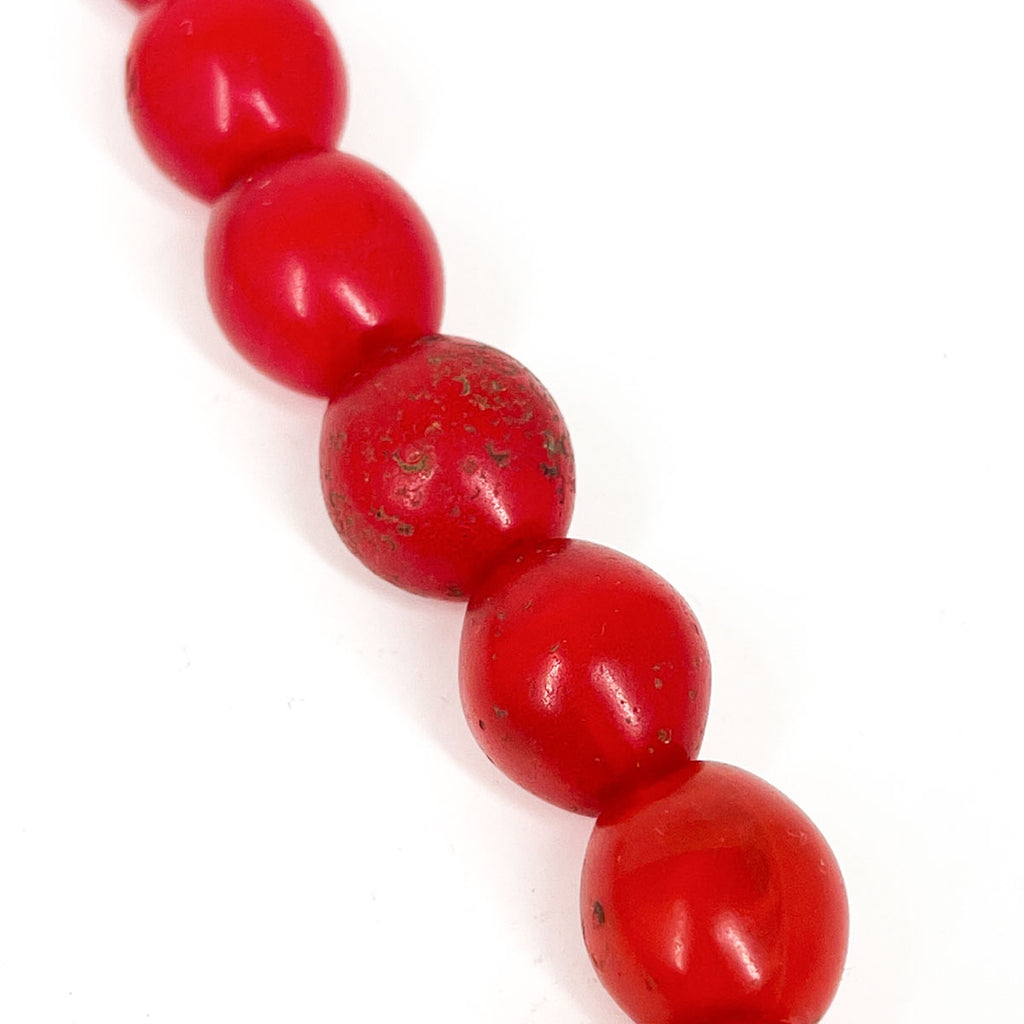 Red Pigeon Egg Trade Beads