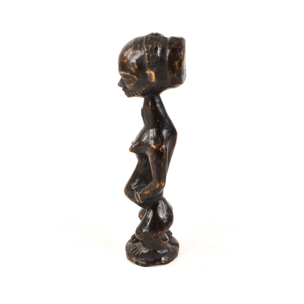 Luba Hemba Female Miniature Figure Congo 7.5 Inch