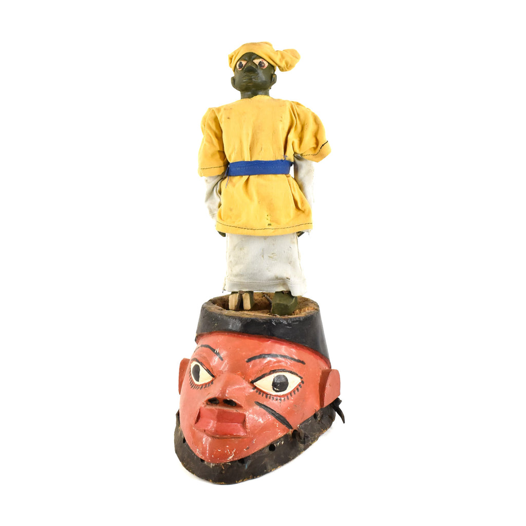 Yoruba Gelede Mask with Figure Nigeria