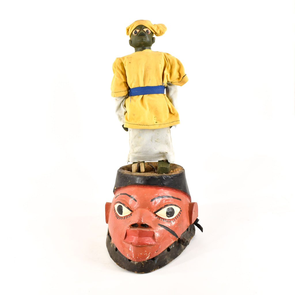 Yoruba Gelede Mask with Figure Nigeria