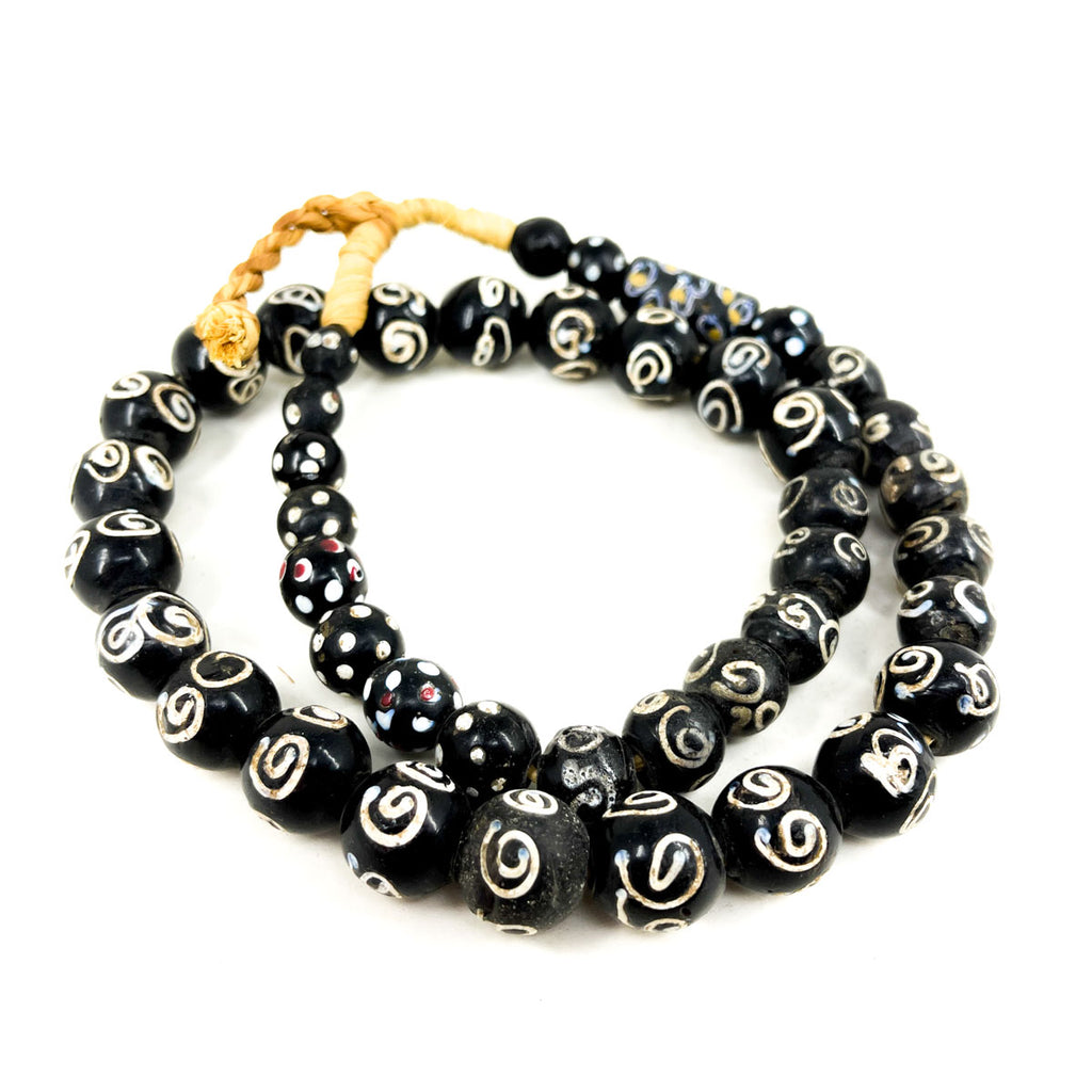 Mixed Zen and Skunk Venetian Trade Beads