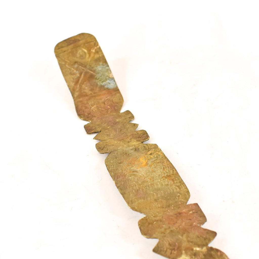 Asante Brass Gold Dust Spoon Ghana