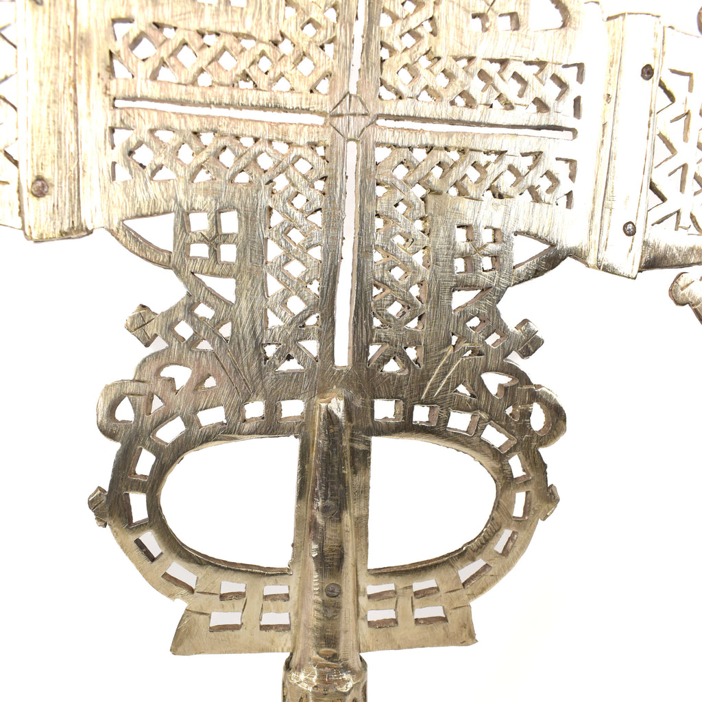 Silver Processional Coptic Cross Ethiopia