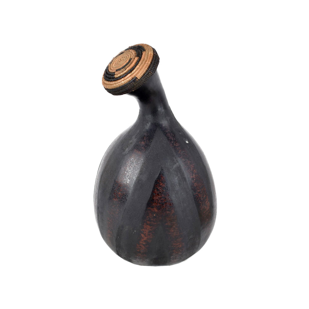 Tutsi Ceremonial Gourd Calabash with lid Rwanda