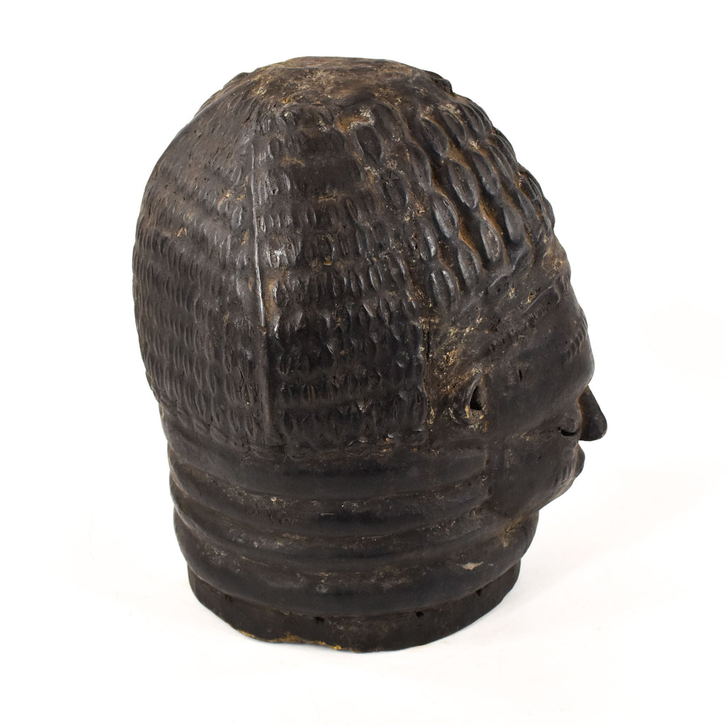 Mende Sowei Sande Society Helmet Mask Liberia