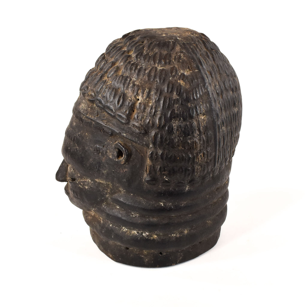 Mende Sowei Sande Society Helmet Mask Liberia