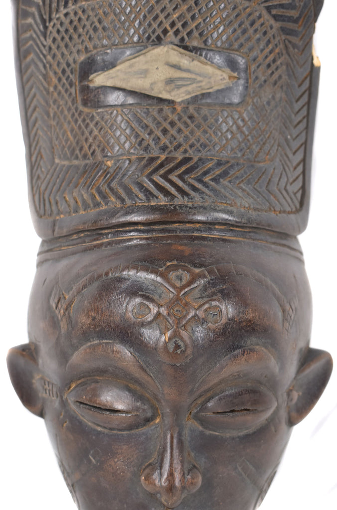 Chokwe Mask Mwana Pwo with Headdress Angola