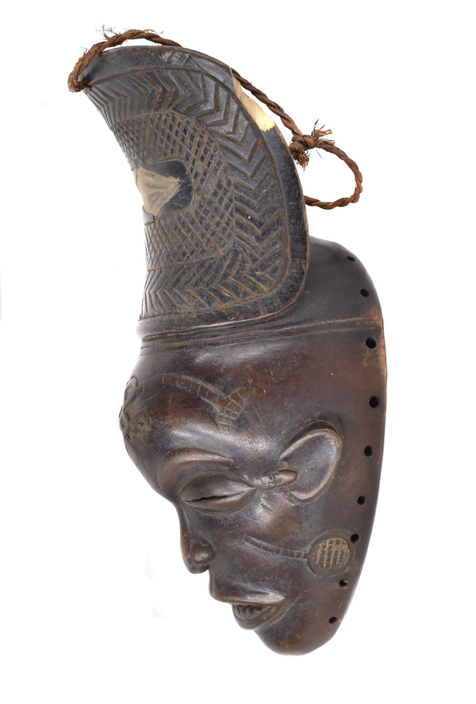 Chokwe Mask Mwana Pwo with Headdress Angola