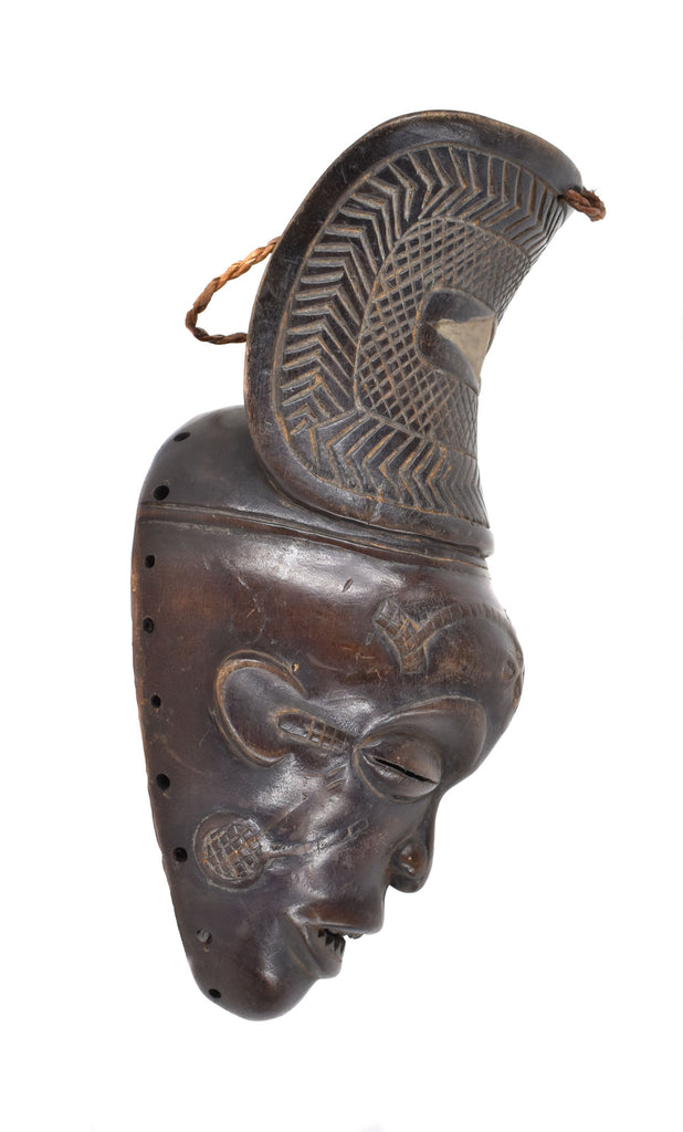 Chokwe Mask Mwana Pwo with Headdress Angola