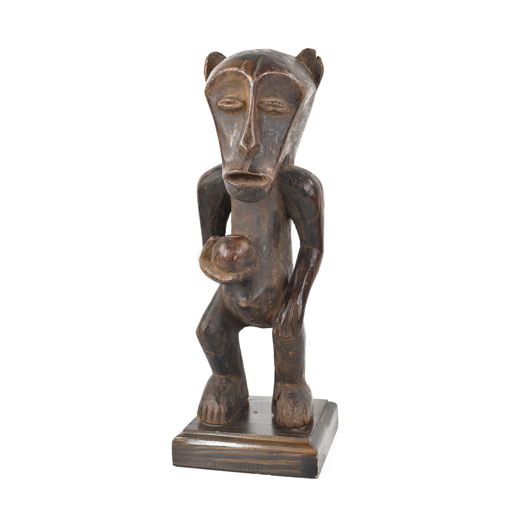 Makonde Standing Wood Figure on Custom Base Tanzania