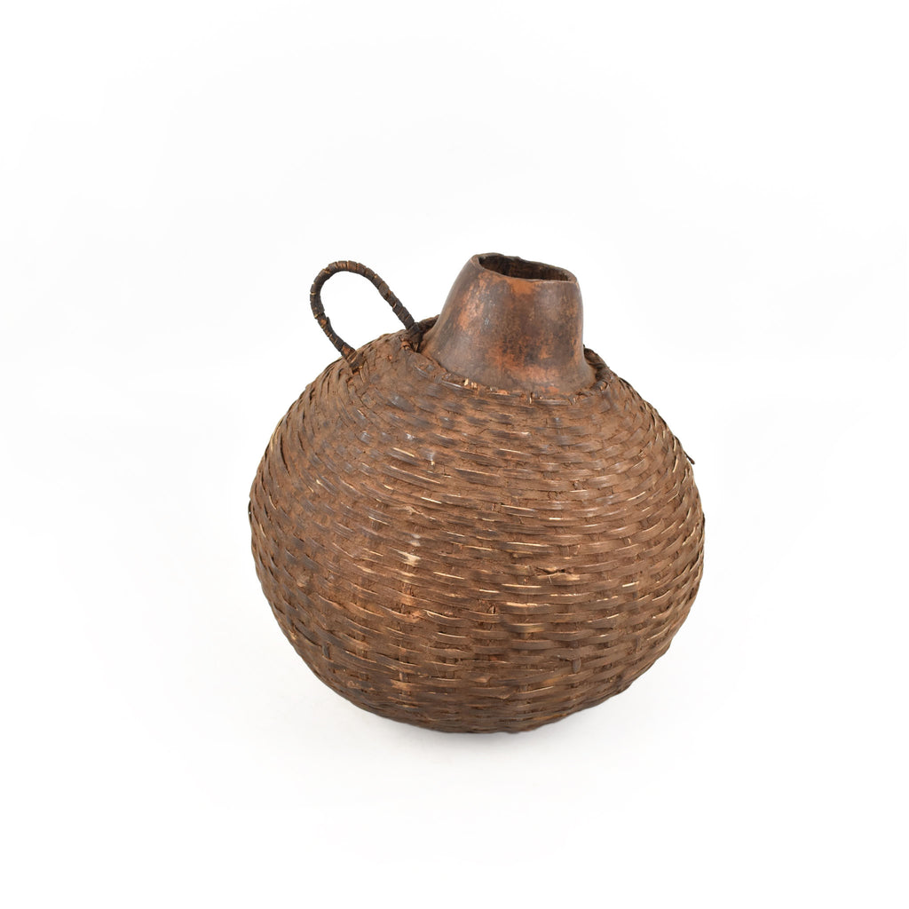 Maasai Beaded Milk Gourd Container Kenya