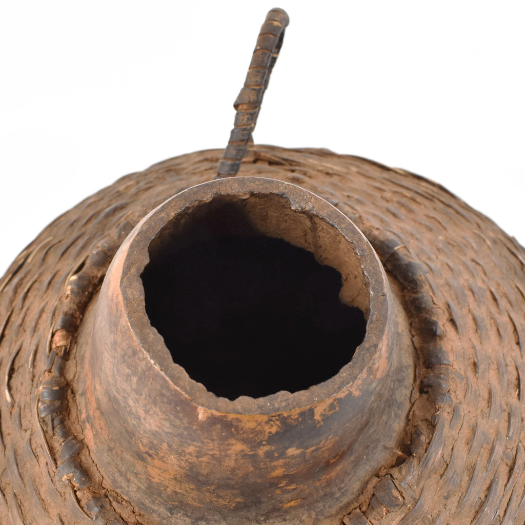 Maasai Beaded Milk Gourd Container Kenya