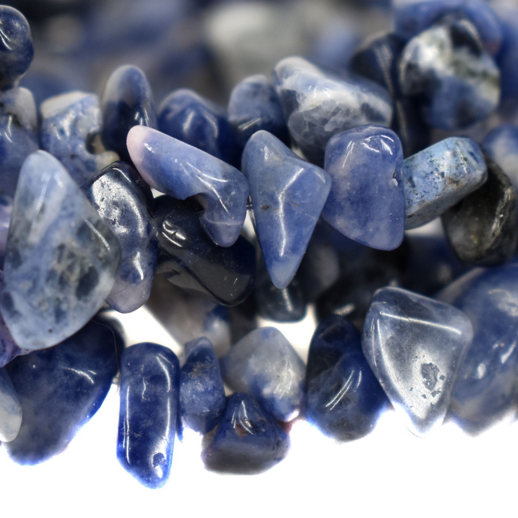 Blue Sodalite Stone Beads Afghanistan 32 Inch