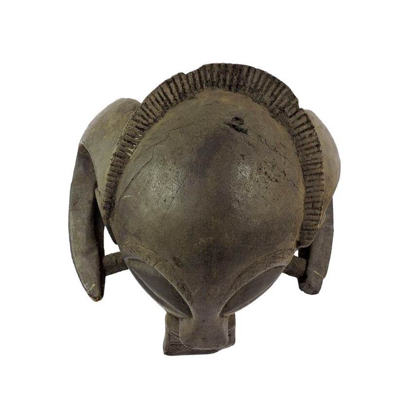 Luba Helmet Mask Ram Horns Custom Base Congo