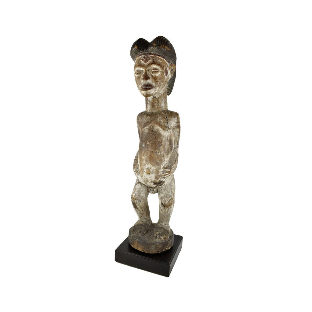 Punu Standing Female Figure on Custom Base Gabon