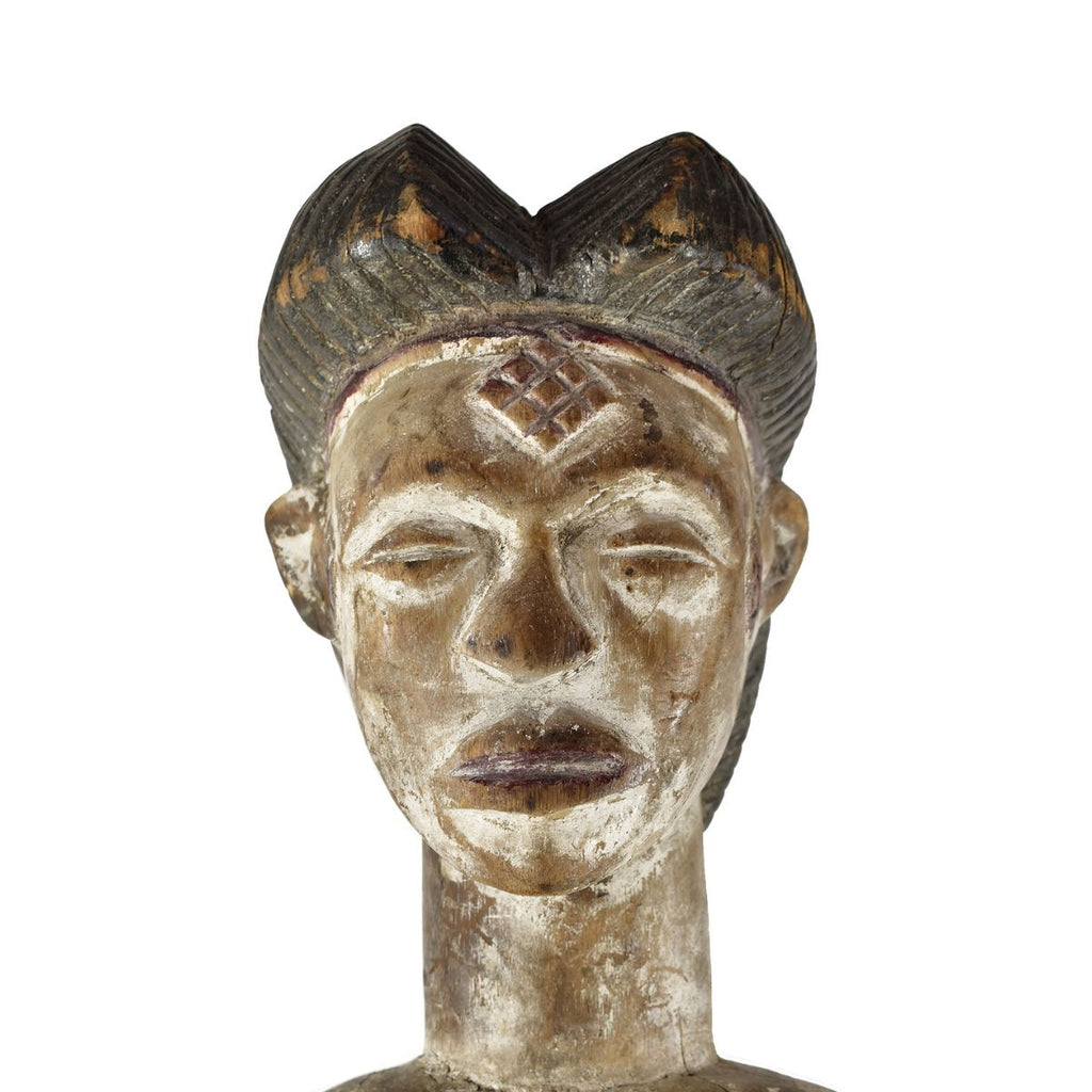 Punu Standing Female Figure on Custom Base Gabon