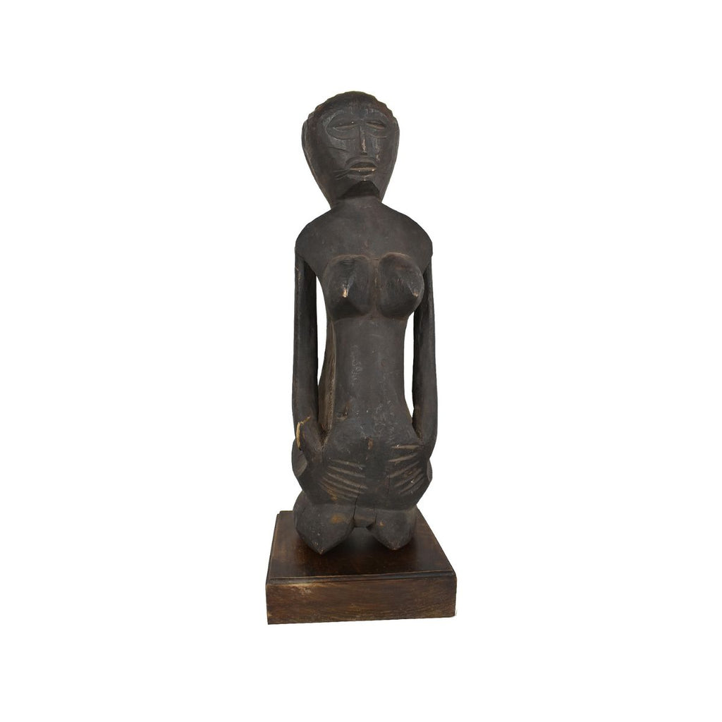 Nupe Seated Figure on Custom Base Nigeria