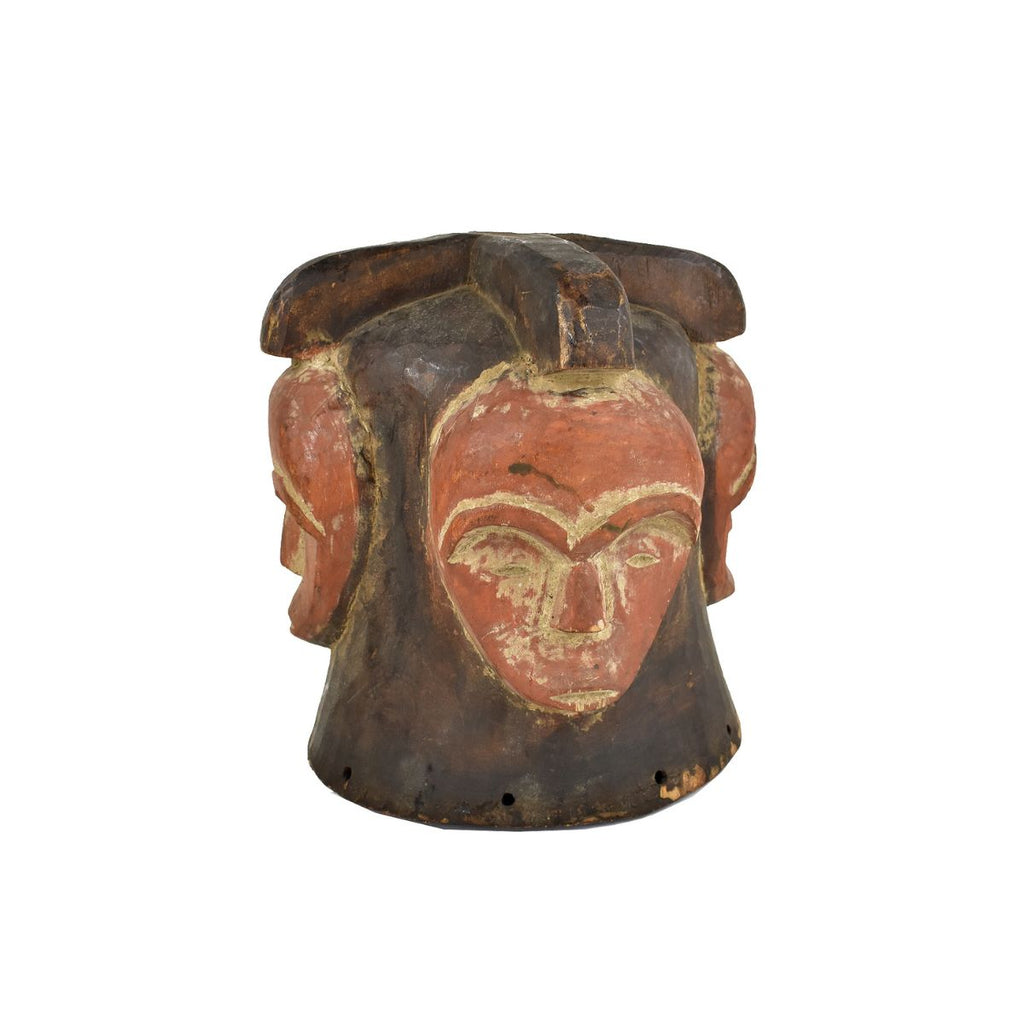 Fang Helmet Mask with Four Faces Gabon