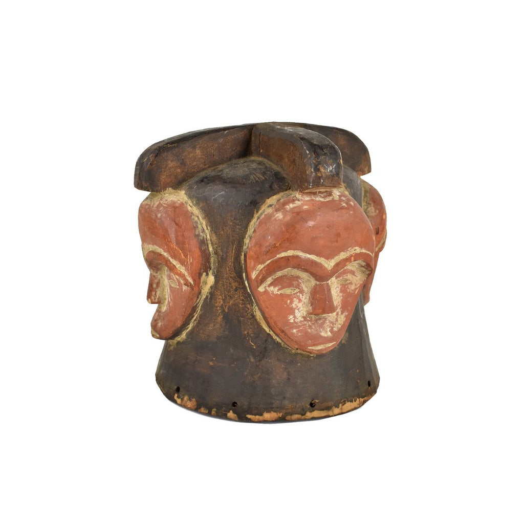 Fang Helmet Mask with Four Faces Gabon