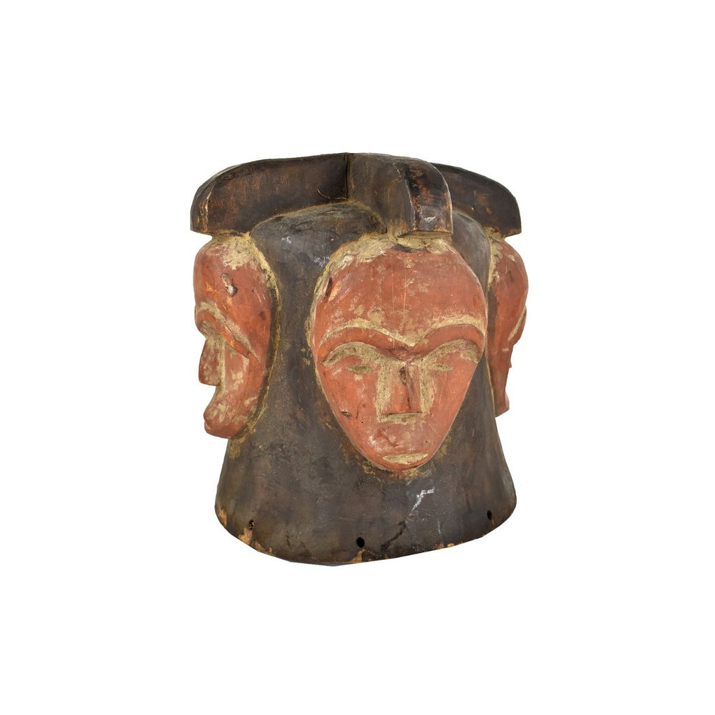 Fang Helmet Mask with Four Faces Gabon