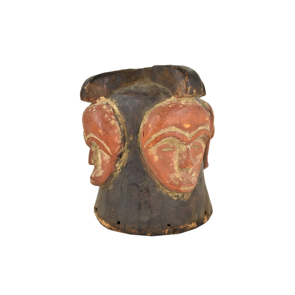 Fang Helmet Mask with Four Faces Gabon