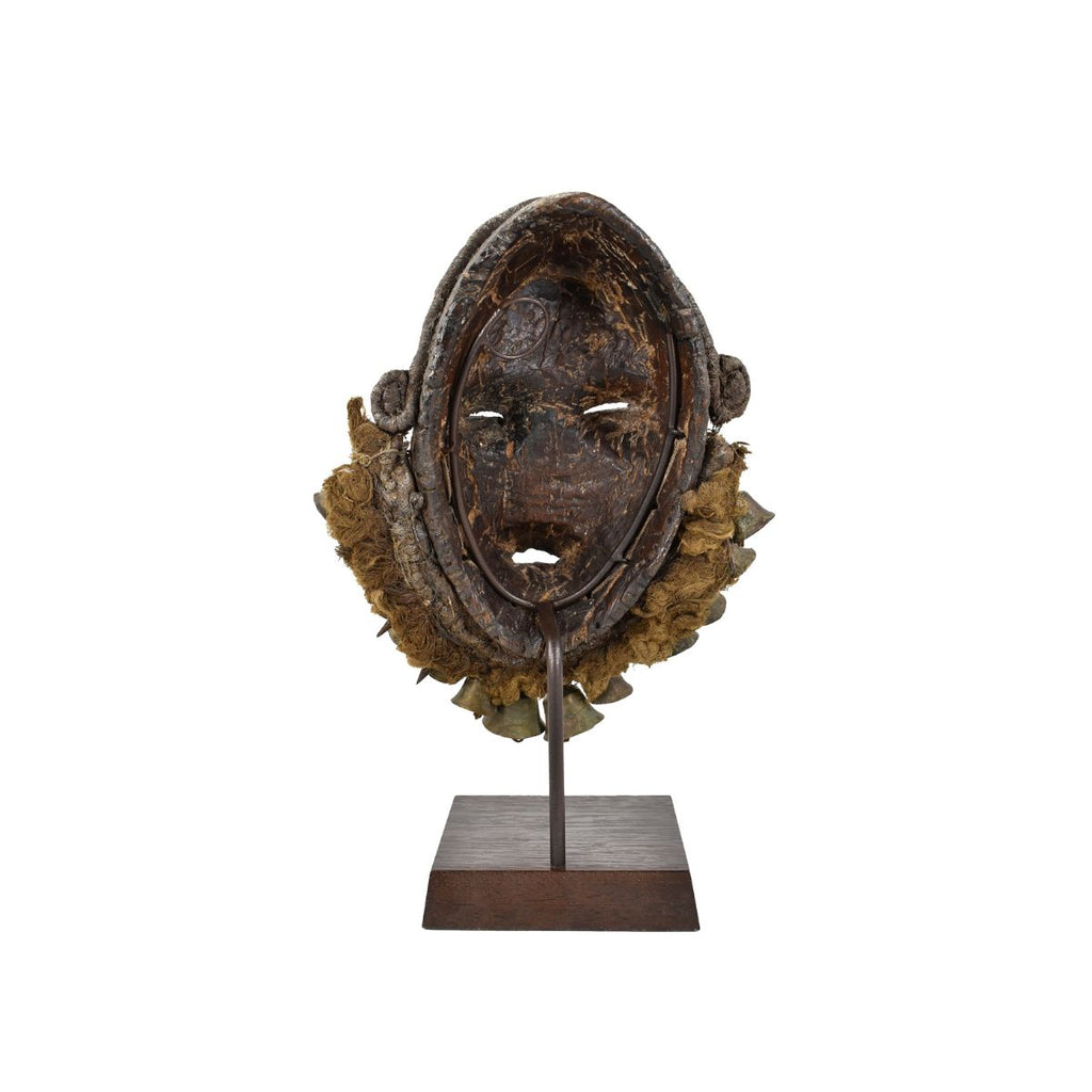 Dan Singer Mask with Brass Bells on Custom Stand Liberia