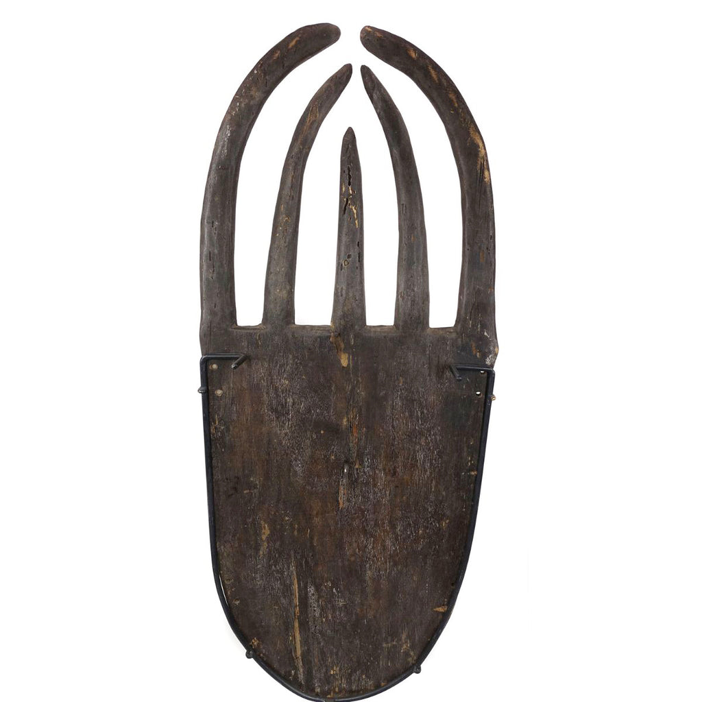 Toma Wood Mask on Metal Stand 56 inch Landai Guinea