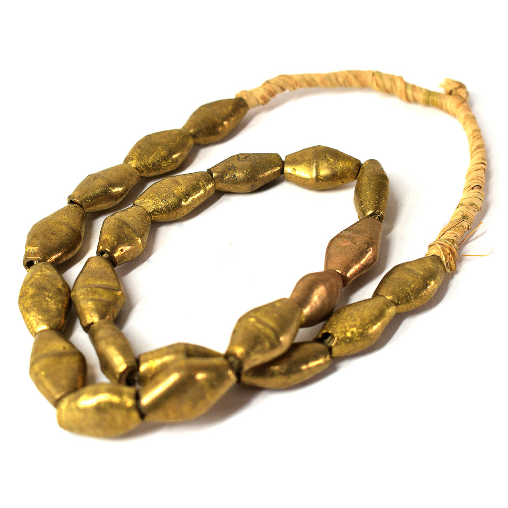 Baule Brass Hollow Beads Ghana