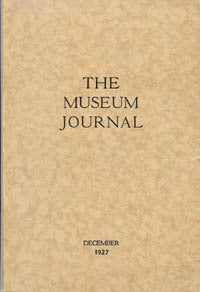 The Museum Journal December 1927