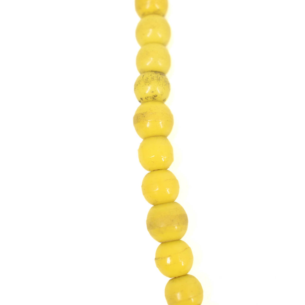 Yellow Prosser Beads from Europe