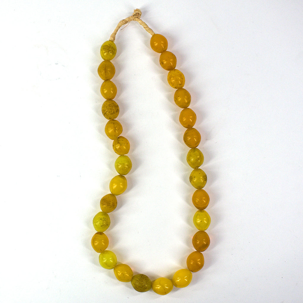 Yellow Pigeon Egg Trade Beads