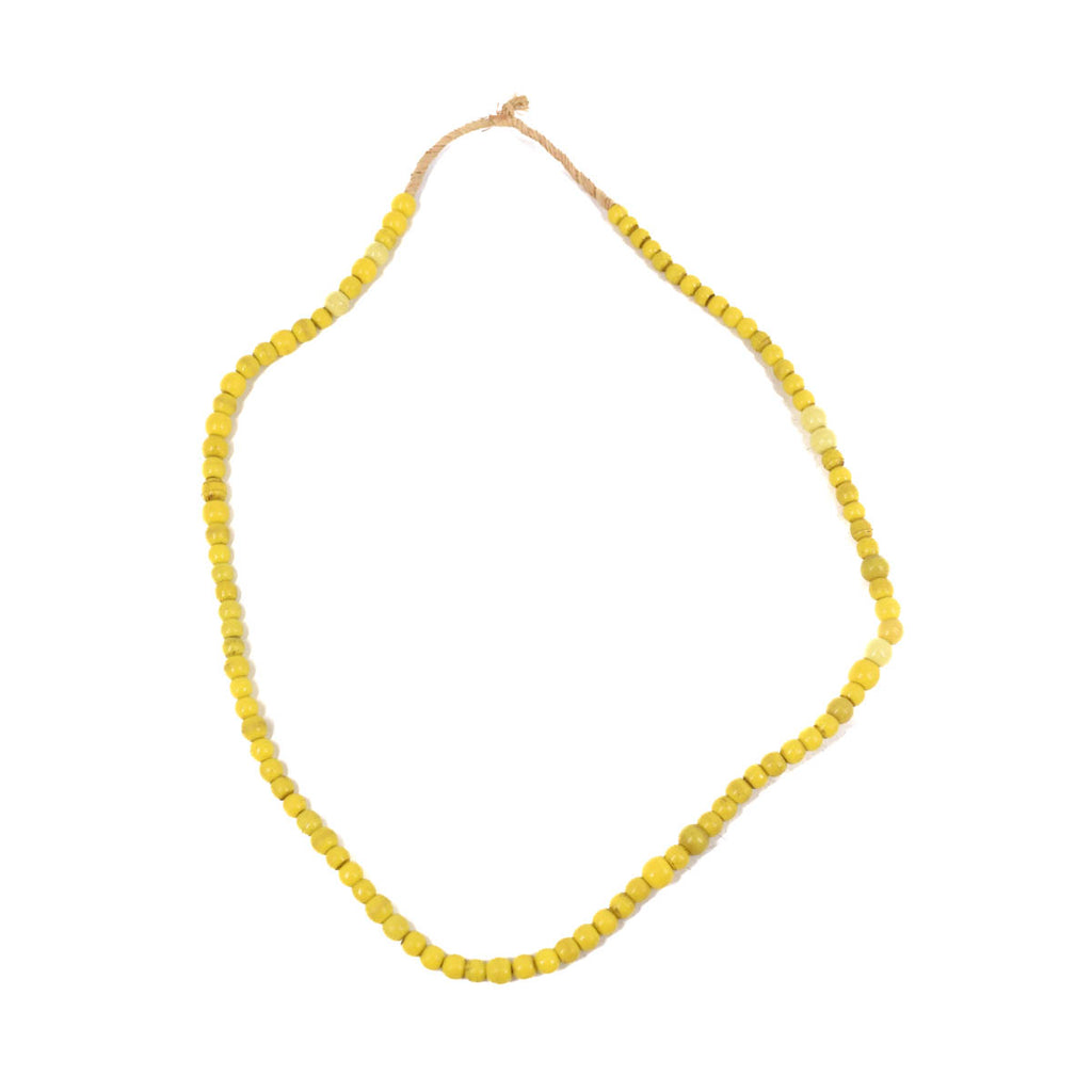 Yellow Prosser Bead Strand